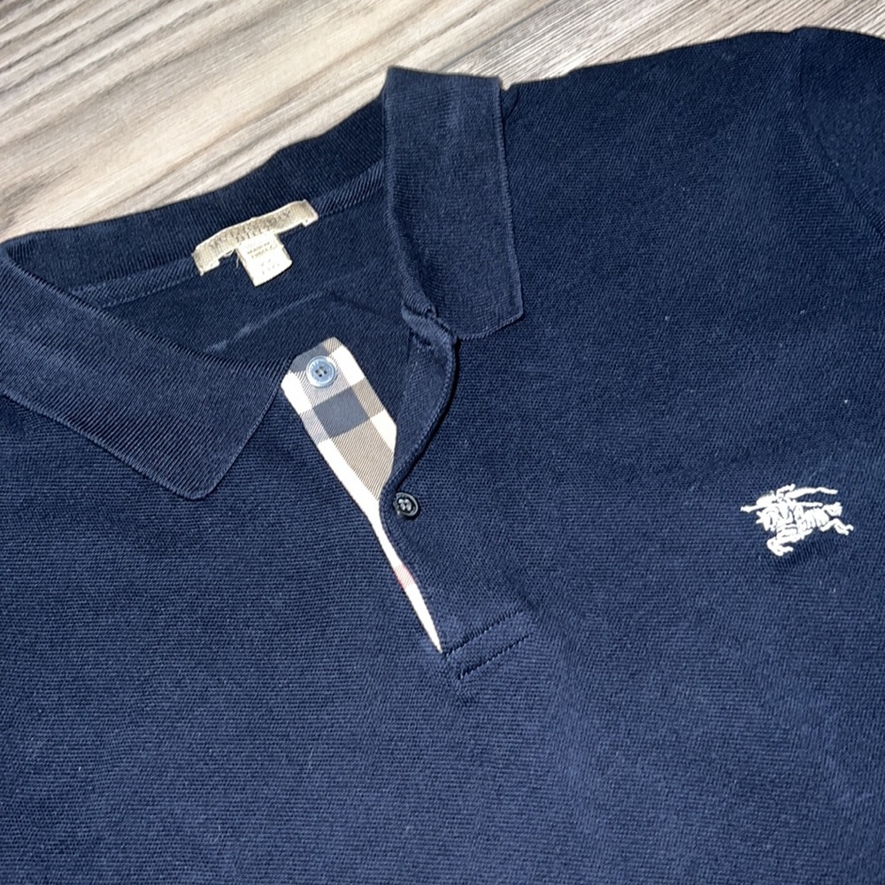 Burberry Navy blue w/ white horse logo | Men’s XXL